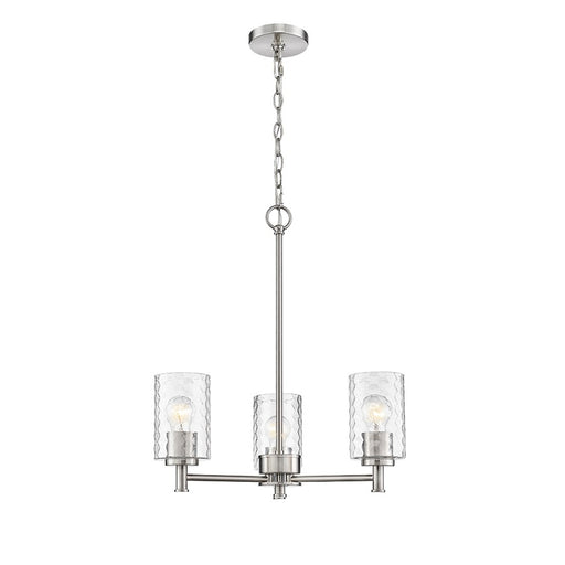 Millennium Lighting Ashli 3 Light Chandelier, Brushed Nickel - 9213-BN
