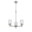 Millennium Lighting Ashli 3 Light Chandelier, Brushed Nickel