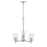 Millennium Lighting Ashli 3 Light Chandelier, Brushed Nickel