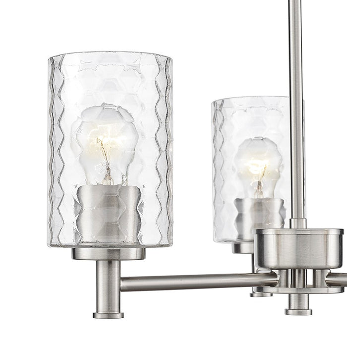 Millennium Lighting Ashli 3 Light Chandelier, Brushed Nickel