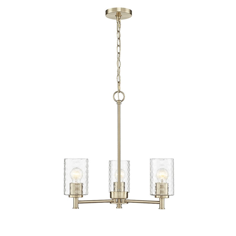 Millennium Lighting Ashli 3 Light Chandelier, Modern Gold - 9213-MG