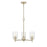 Millennium Lighting Ashli 3 Light Chandelier, Modern Gold - 9213-MG