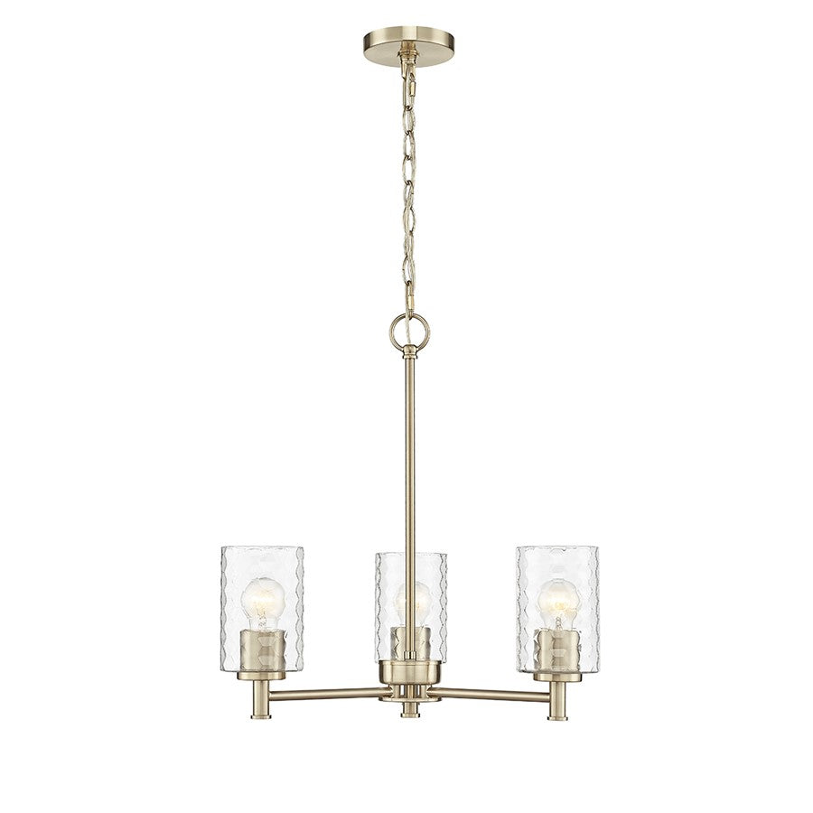 Millennium Lighting Ashli 3 Light Chandelier, Modern Gold - 9213-MG