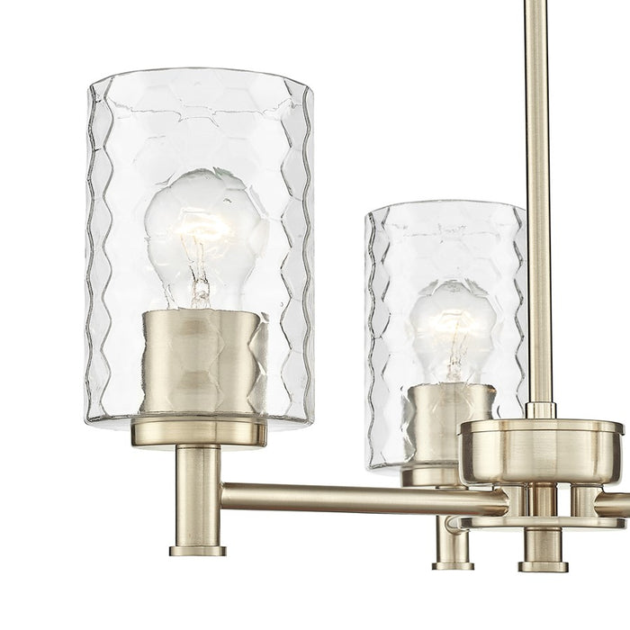 Millennium Lighting Ashli 3 Light Chandelier, Modern Gold