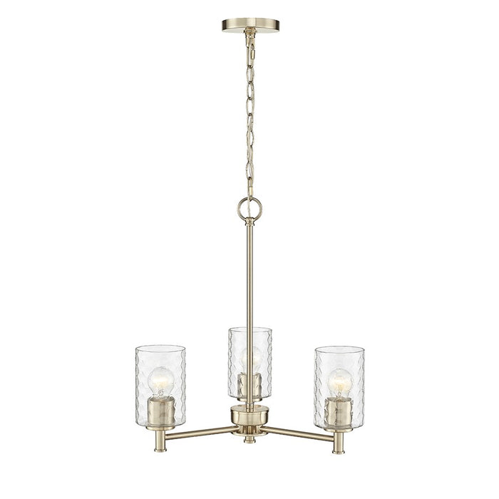 Millennium Lighting Ashli 3 Light Chandelier, Modern Gold
