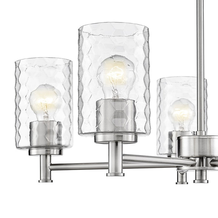 Millennium Lighting Ashli 5 Light Chandelier, Brushed Nickel