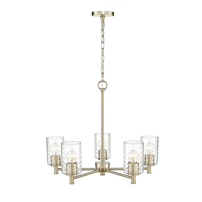 Millennium Lighting Ashli 5 Light Chandelier, Modern Gold - 9215-MG