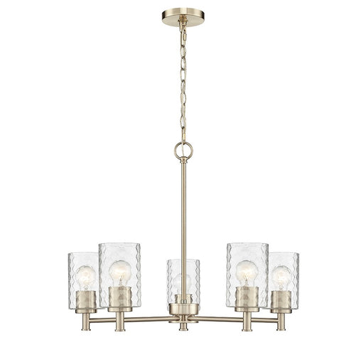 Millennium Lighting Ashli 5 Light Chandelier, Modern Gold