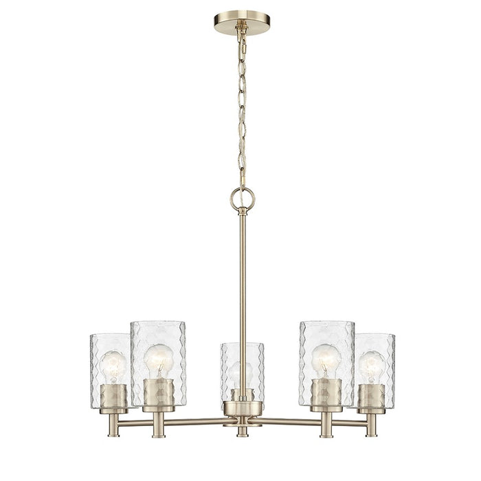 Millennium Lighting Ashli 5 Light Chandelier, Modern Gold