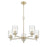 Millennium Lighting Ashli 5 Light Chandelier, Modern Gold