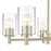 Millennium Lighting Ashli 5 Light Chandelier, Modern Gold