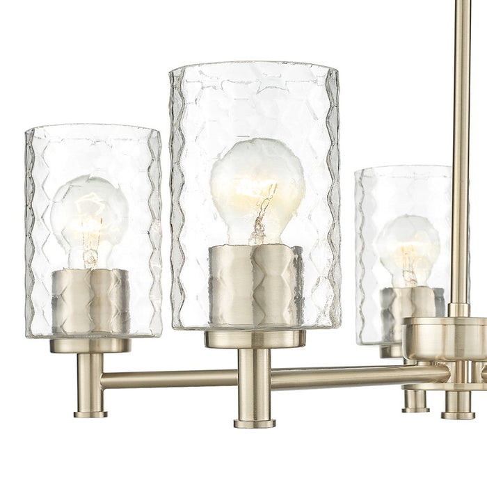 Millennium Lighting Ashli 5 Light Chandelier, Modern Gold