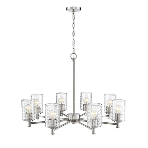 Millennium Lighting Ashli 8Lt Chandelier, Brushed Nickel - 9218-BN