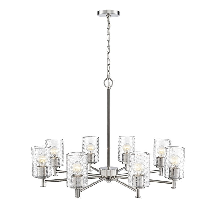 Millennium Lighting Ashli 8Lt Chandelier, Brushed Nickel - 9218-BN