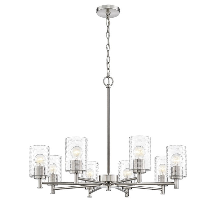 Millennium Lighting Ashli 8Lt Chandelier, Brushed Nickel