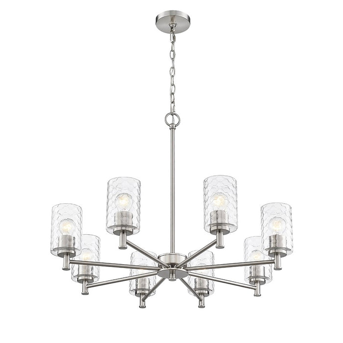 Millennium Lighting Ashli 8Lt Chandelier, Brushed Nickel
