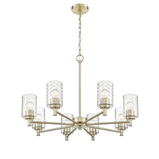 Millennium Lighting Ashli 8 Light Chandelier, Modern Gold - 9218-MG