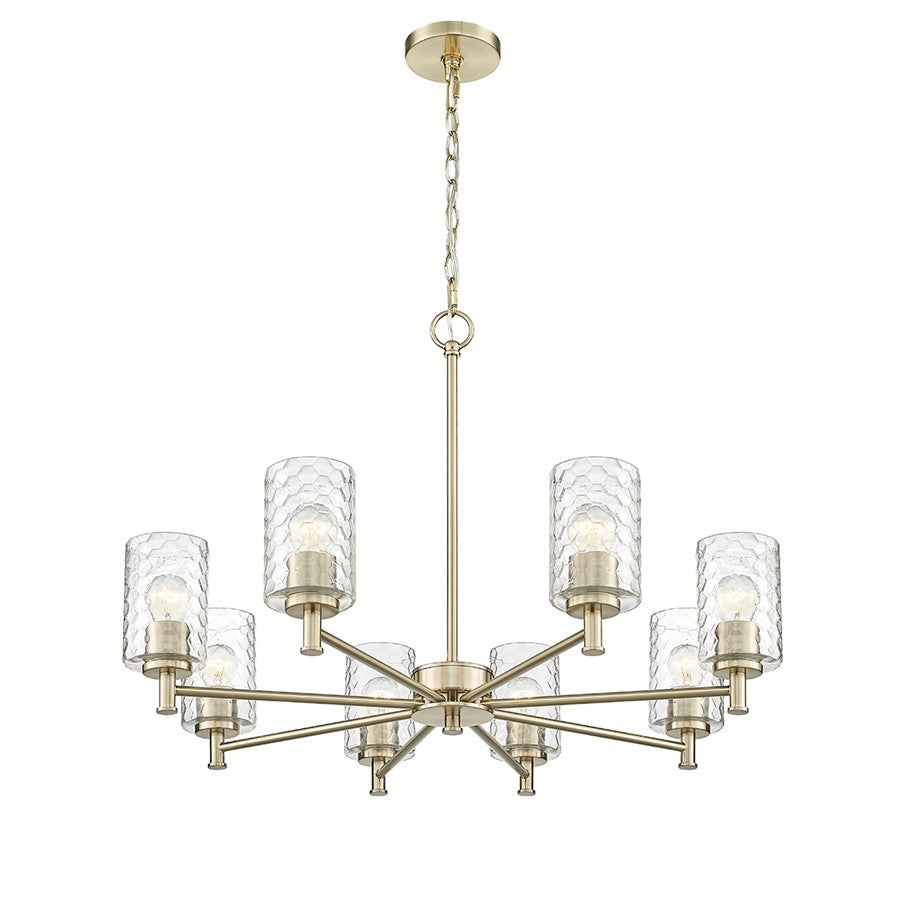 Millennium Lighting Ashli 8 Light Chandelier, Modern Gold - 9218-MG