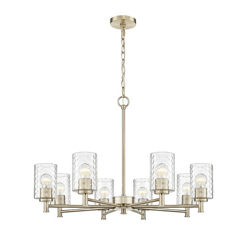 Millennium Lighting Ashli 8 Light Chandelier, Modern Gold