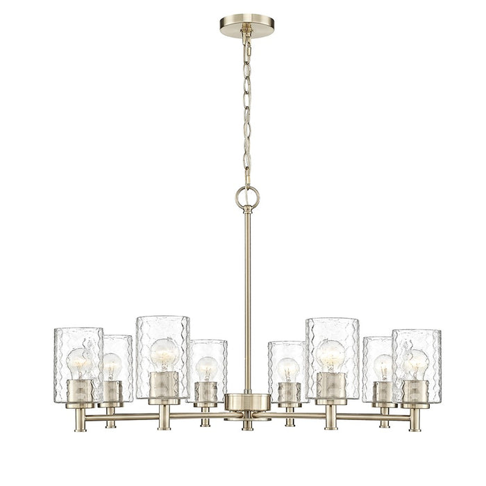 Millennium Lighting Ashli 8 Light Chandelier, Modern Gold