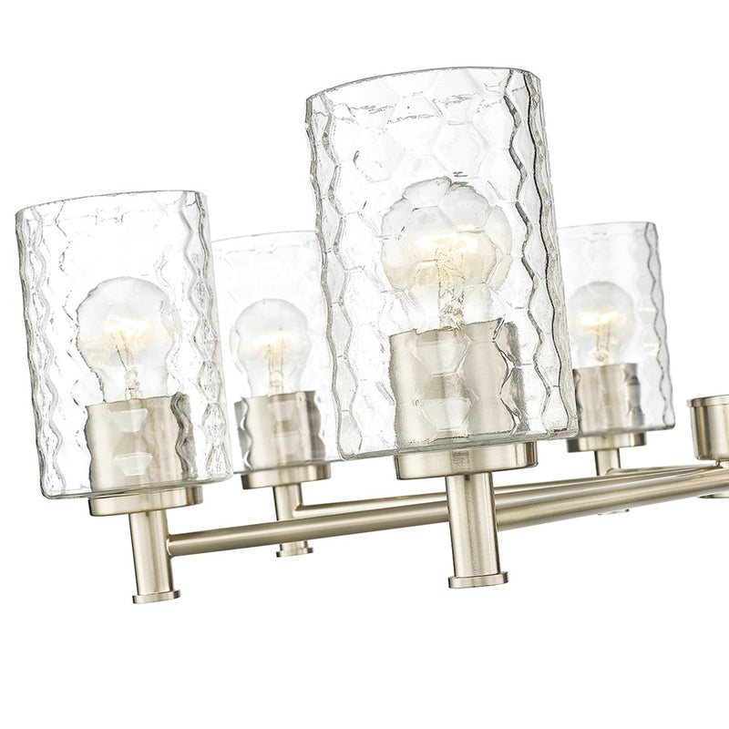Millennium Lighting Ashli 8 Light Chandelier, Modern Gold