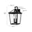 Millennium Lighting Mensun 2Lt Outdoor Wall Sconce, Black/Clear