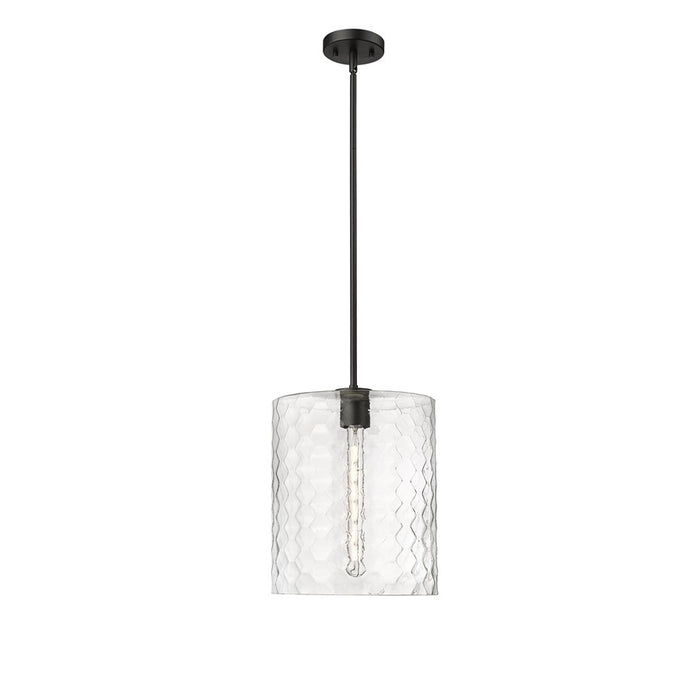 Millennium Lighting Ashli 1Lt Pendant, Black/Clear - 9221-MB