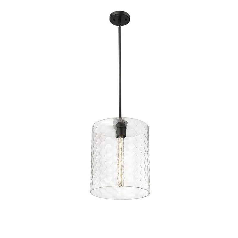 Millennium Lighting Ashli 1Lt Pendant, Black/Clear