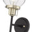 Millennium Lighting Mellrosa 2Lt Wall Sconce, Black/Gold