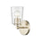 Millennium Lighting Ashli 1 Light Wall Sconce, Modern Gold