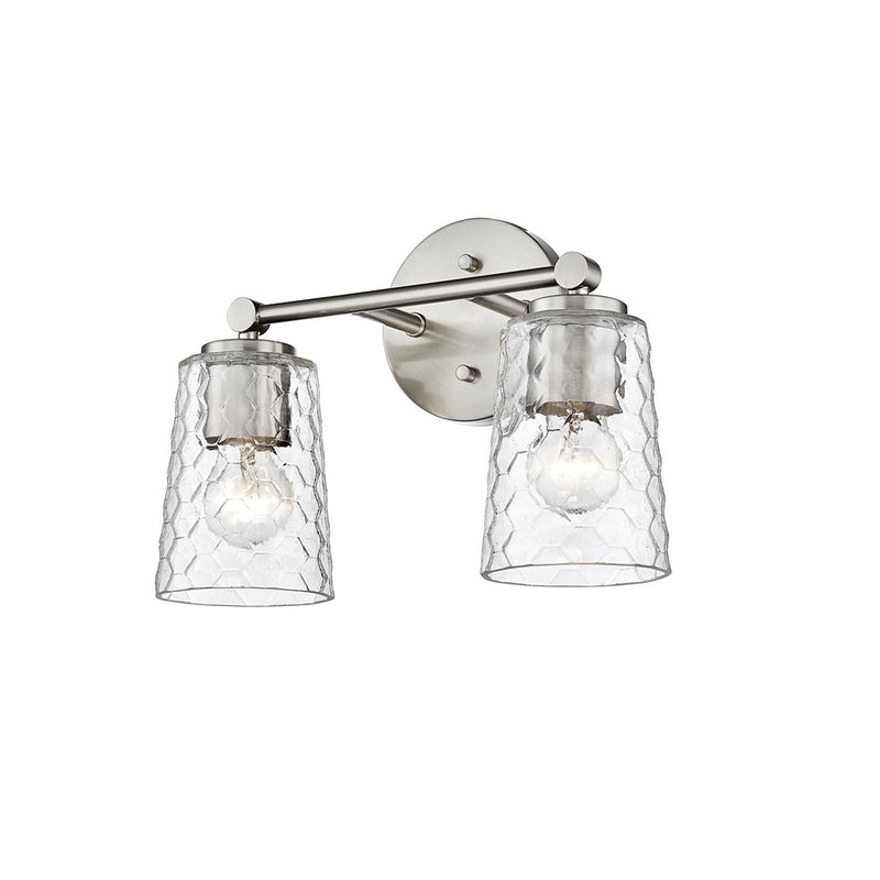 Millennium Lighting Ashli 2Lt Vanity, Brushed Nickel