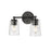 Millennium Lighting Ashli 2Lt Vanity, Black/Clear