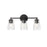 Millennium Lighting Ashli 3Lt Vanity, Black/Clear - 9233-MB