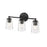 Millennium Lighting Ashli 3Lt Vanity, Black/Clear