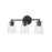 Millennium Lighting Ashli 3Lt Vanity, Black/Clear