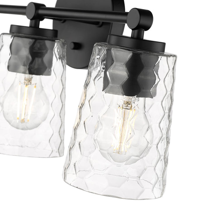 Millennium Lighting Ashli 3Lt Vanity, Black/Clear