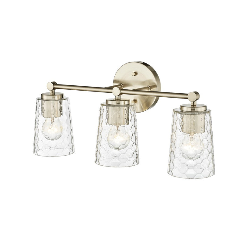 Millennium Lighting Ashli 3Lt Vanity, Modern Gold