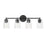 Millennium Lighting Ashli 4Lt Bathroom Vanity Light, Matte Black/Clear - 9234-MB