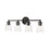 Millennium Lighting Ashli 4Lt Bathroom Vanity Light, Matte Black/Clear