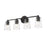 Millennium Lighting Ashli 4Lt Bathroom Vanity Light, Matte Black/Clear