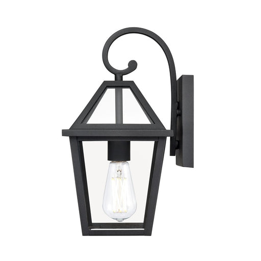 Millennium Lighting Eston 1Lt 14" Outdoor Wall Sconce, Black/Clear
