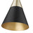 Millennium Lighting Annos 1Lt Pendant, Black/Modern Gold