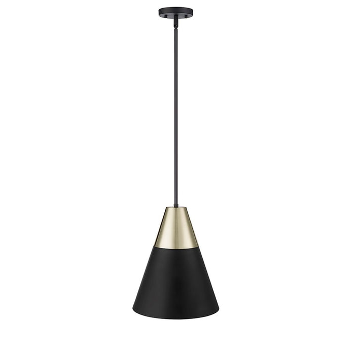 Millennium Lighting Annos 1Lt Pendant, Black/Modern Gold