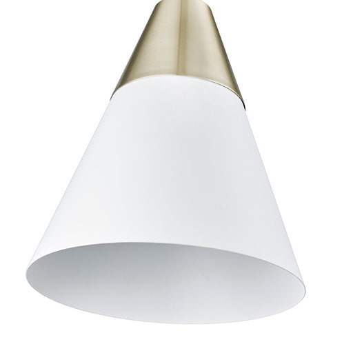 Millennium Lighting Annos 1Lt Pendant, White/Modern Gold