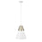Millennium Lighting Annos 1Lt Pendant, White/Modern Gold