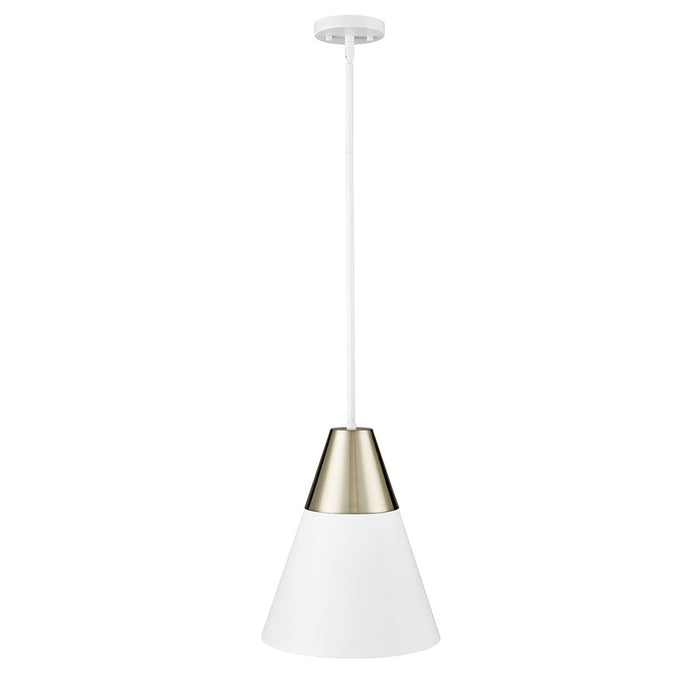 Millennium Lighting Annos 1Lt Pendant, White/Modern Gold