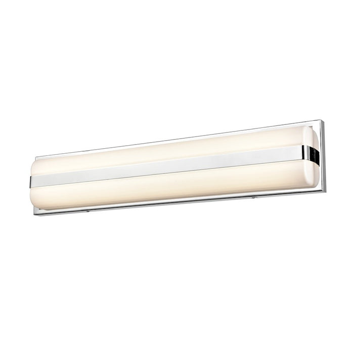 Millennium Lighting 1 Light Linear LED Bath Vanity, Chrome/Frosted