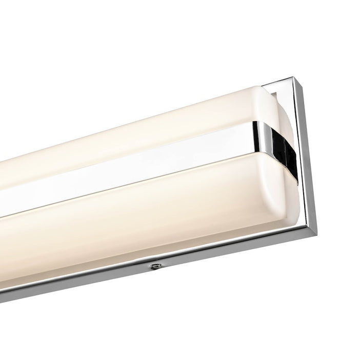 Millennium Lighting 1 Light Linear LED Bath Vanity, Chrome/Frosted