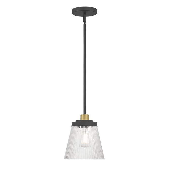 Millennium Lustria 1Lt Pendant, Black/Clear Striated