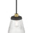 Millennium Lustria 1Lt Pendant, Black/Clear Striated